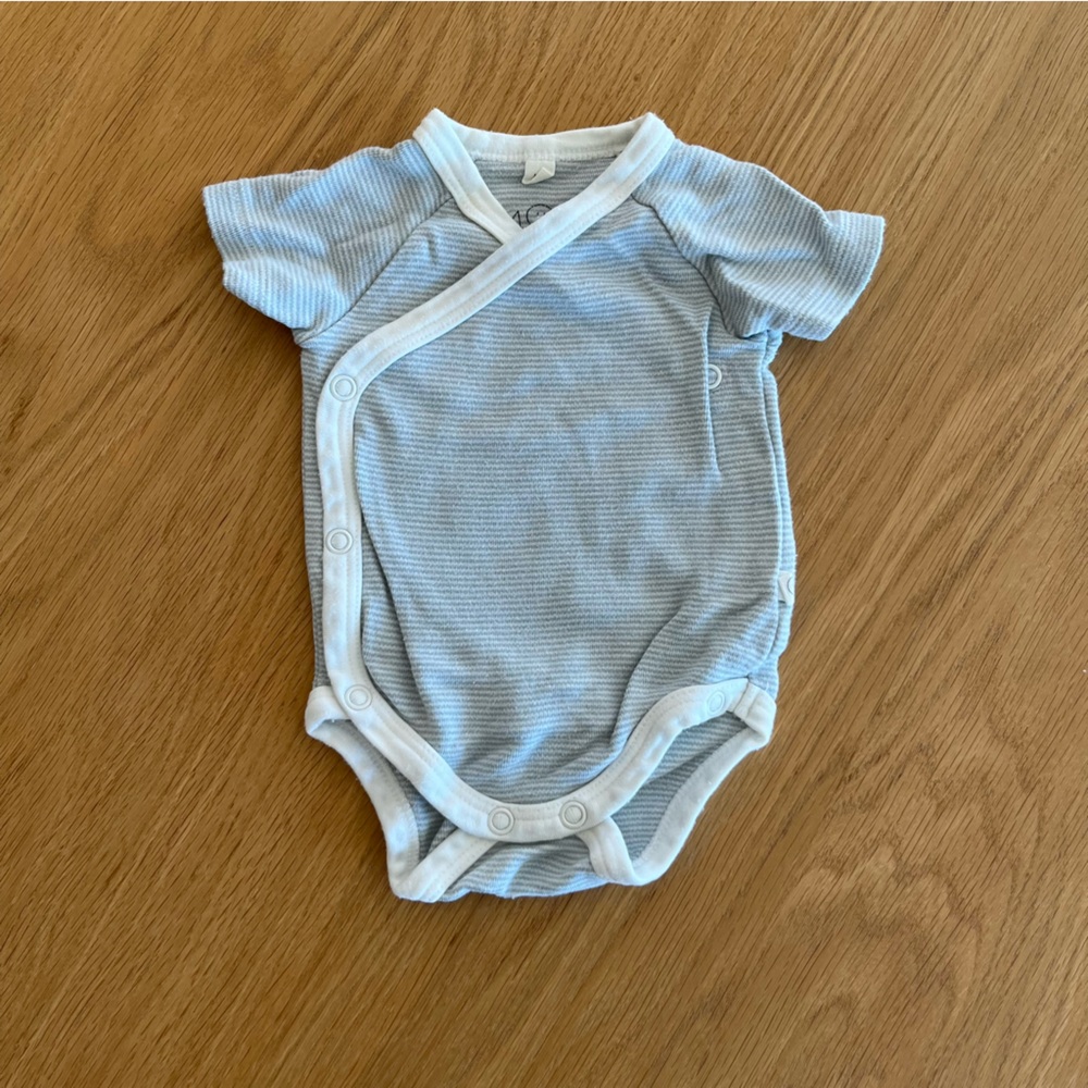 MORI kimono onesie striped